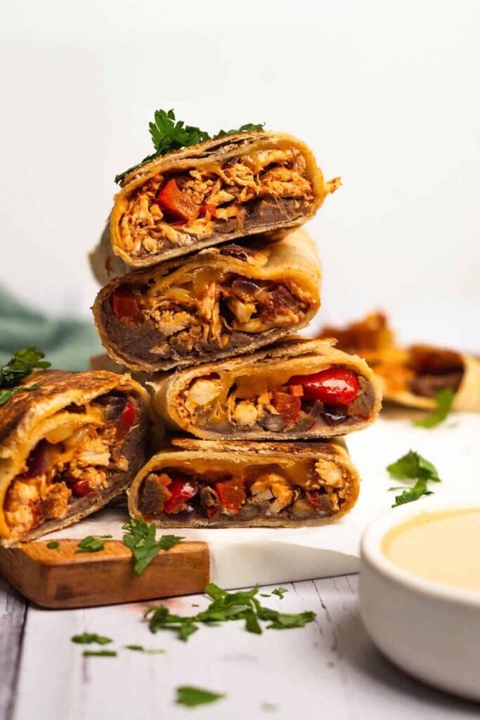 Chicken Fajitas Wraps.