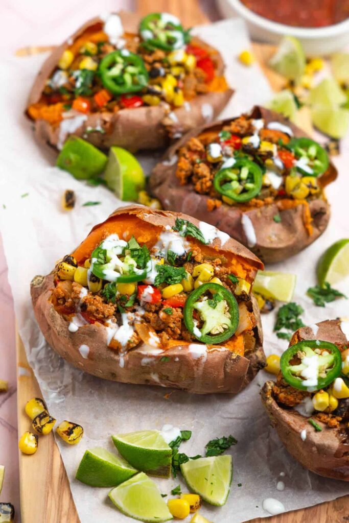  Mexican Stuffed Sweet Potatoes.