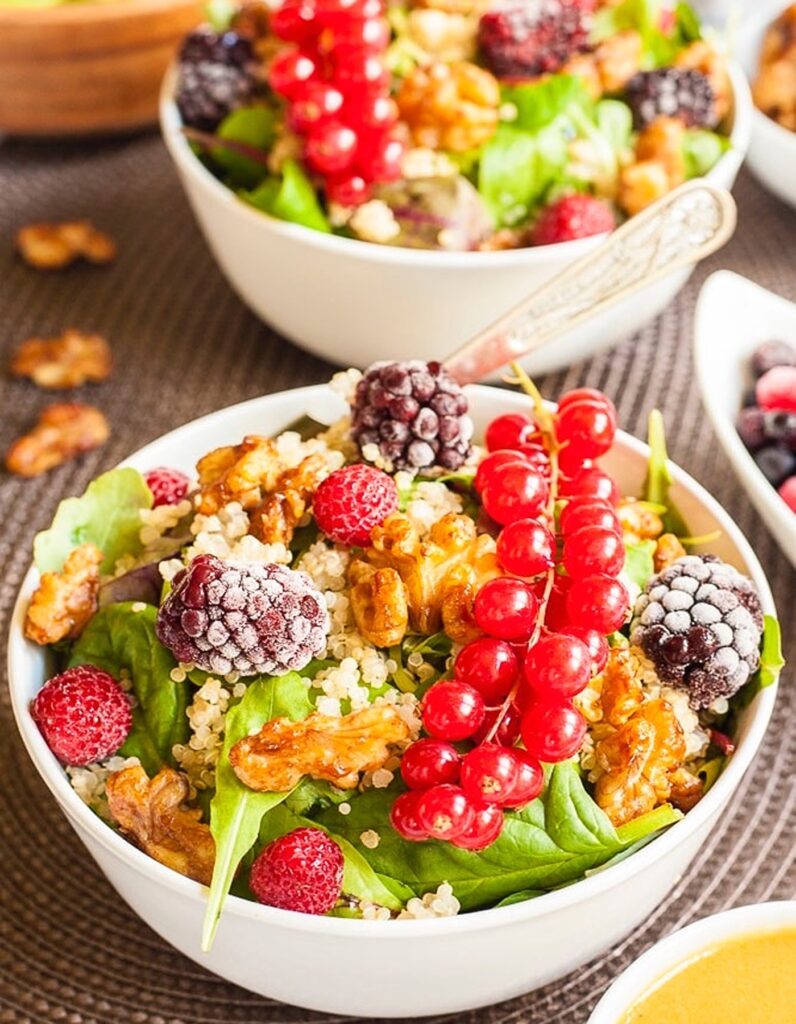  Quinoa Salad With Berries Nuts _ Maple Dijon Dressing .