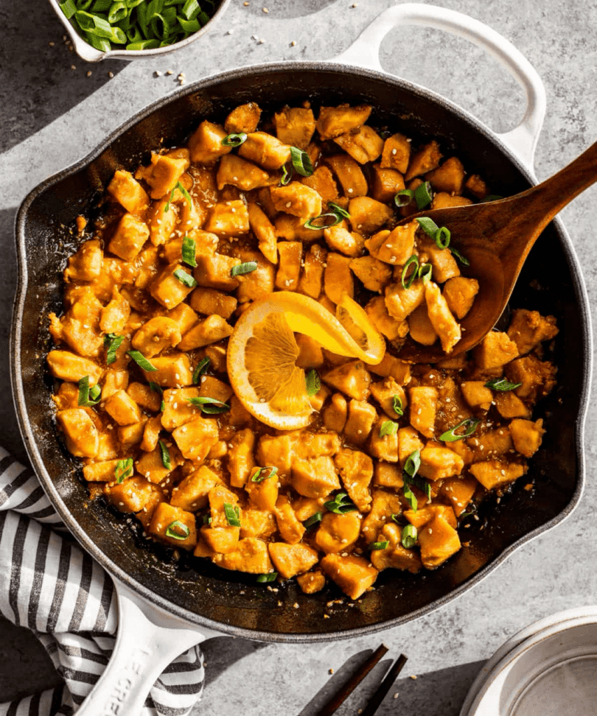 Hearty Orange Chicken Weight Watcher Recipe with chicken.