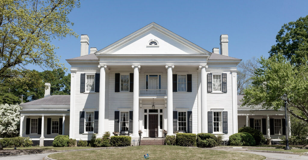 The Bailey-Tebault House, a Greek Revival home built between 1859 and 1862, was used during the Civil War as a hospital. | Credit: Griffin + Spalding Business and Tourism Association