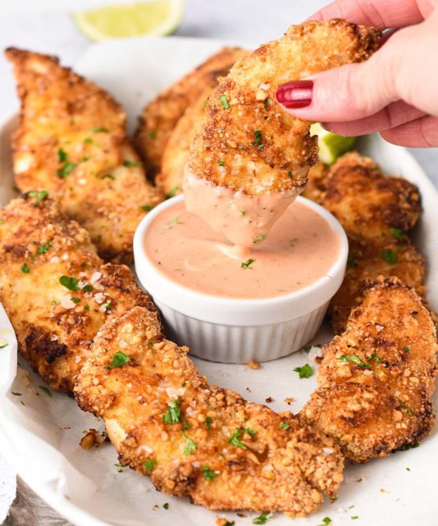 Almond Flour Tenders.