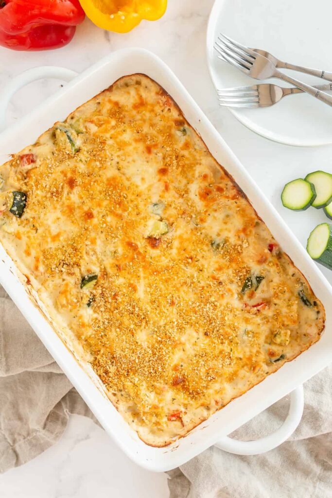 Chicken Zucchini Casserole.