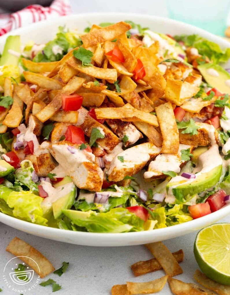 Hearty salad recipe - Santa Fe Chicken Salad.