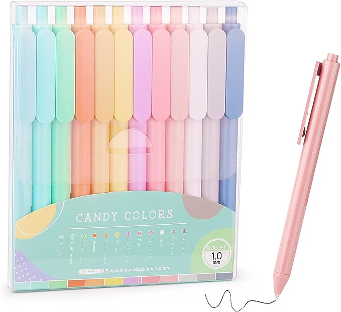 Photo of Pastel Retractable Journaling Pens.