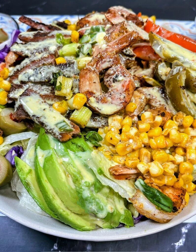Hearty Salad Recipe - Steak _ Shrimp Salad