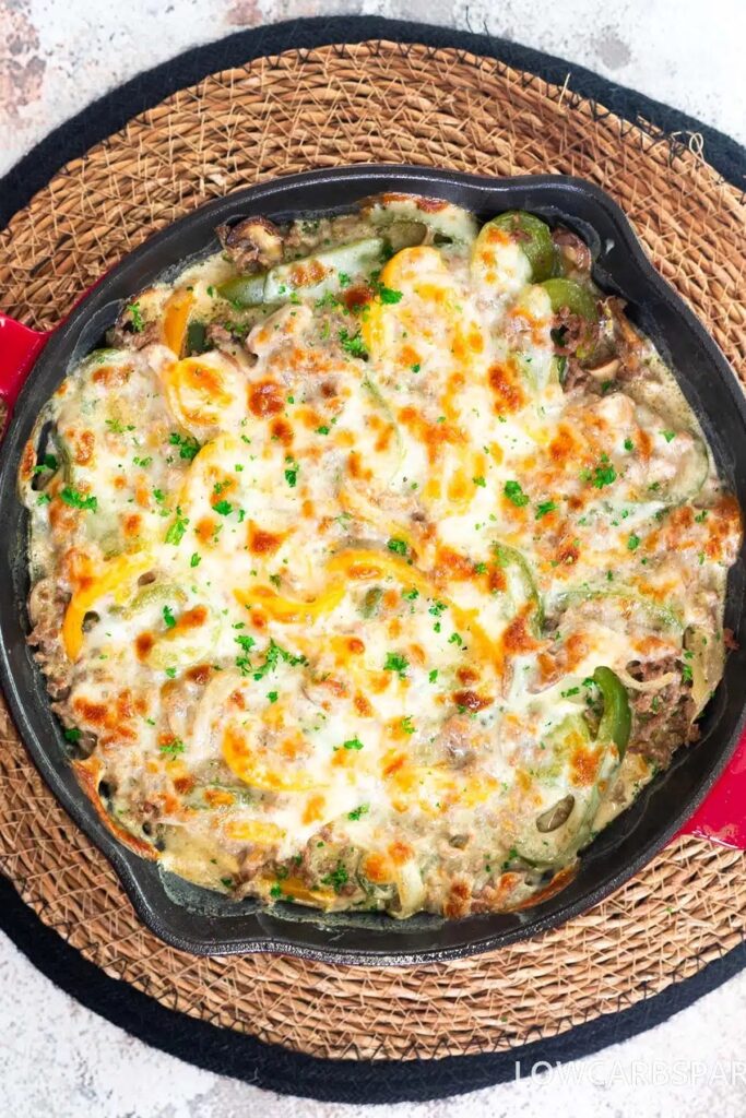 Philly Cheesesteak Casserole.