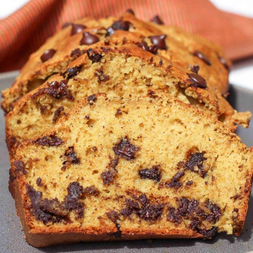 Acorn Squash Bread With Chocolate Chips.