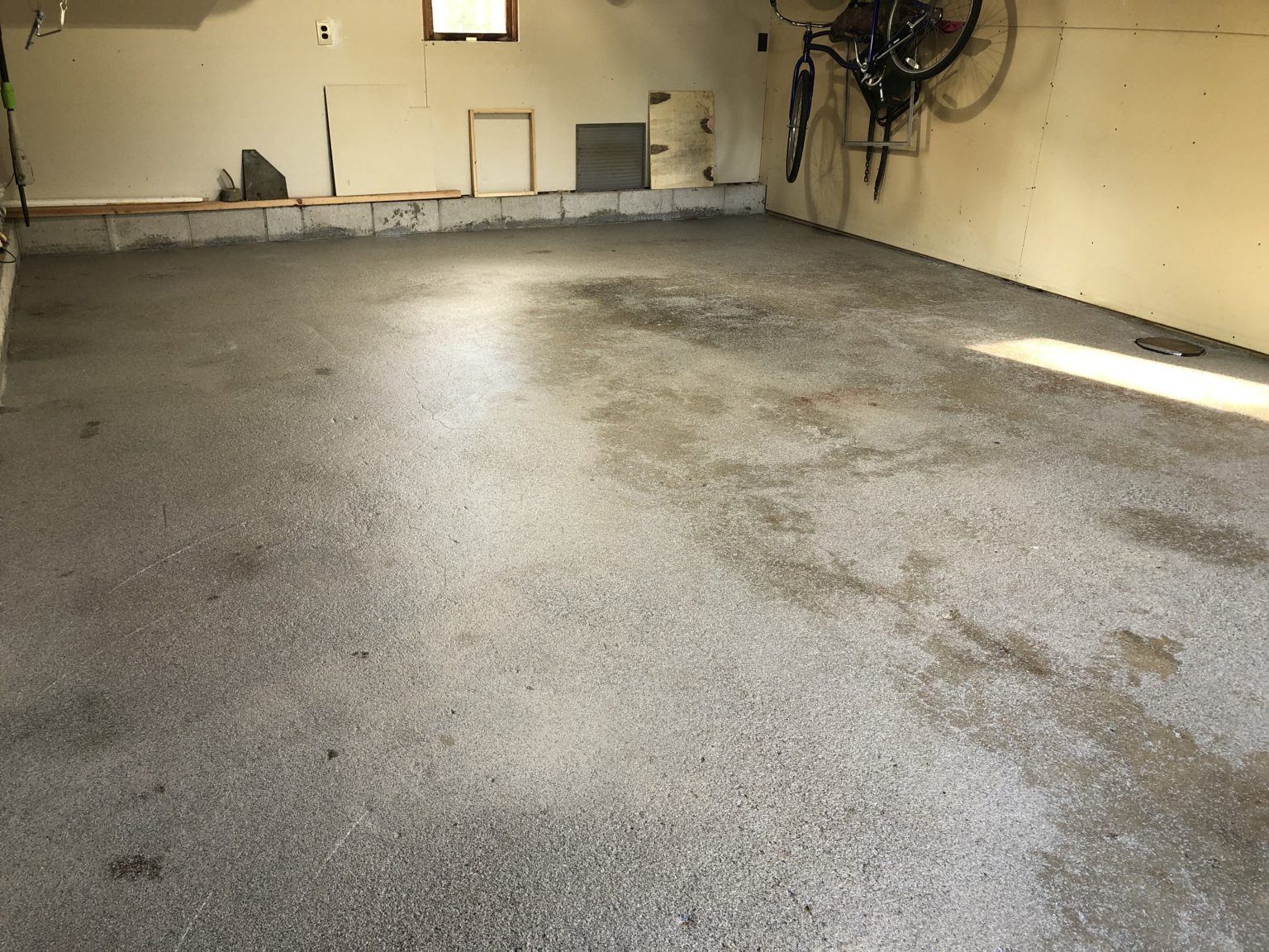 How To Update An Old Garage Floor Just Short of Crazy