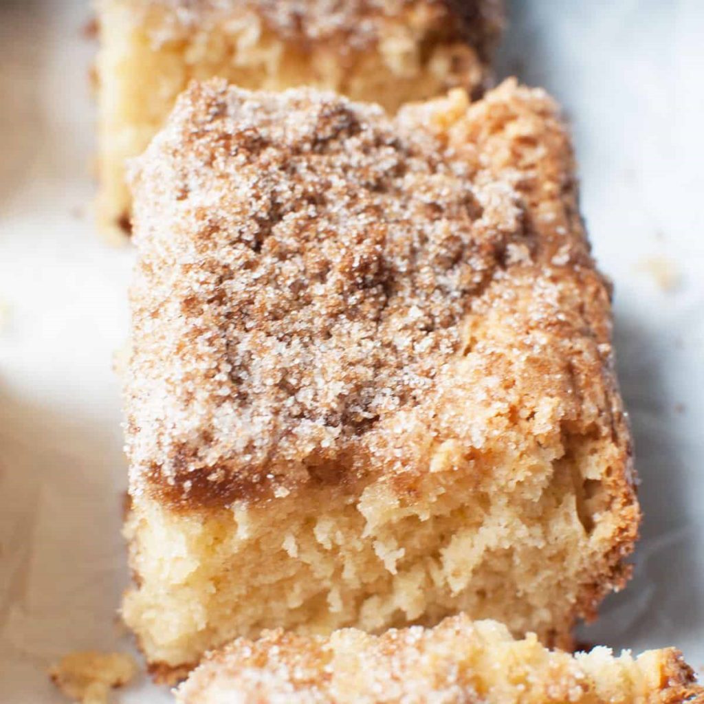 a loaf of Amish Coffee Cake Recipe.