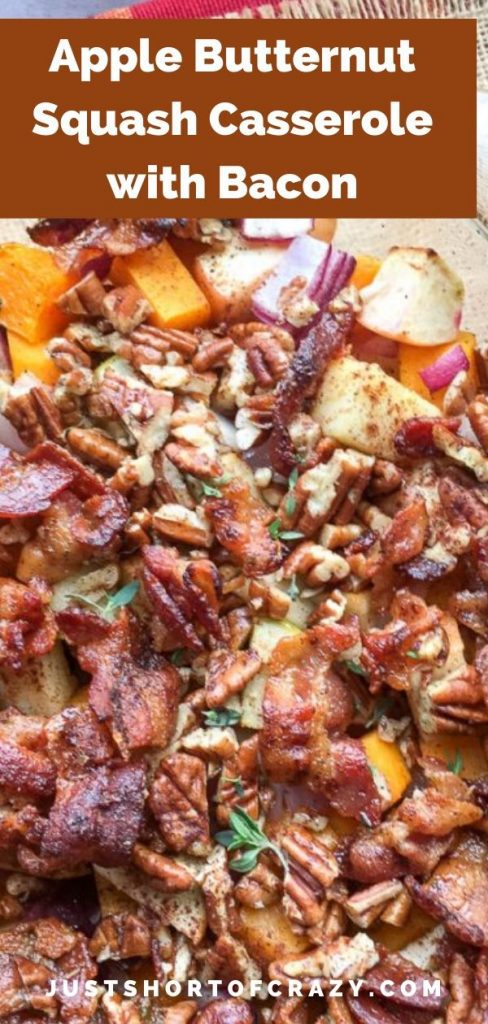 Apple Butternut Squash Casserole with Bacon