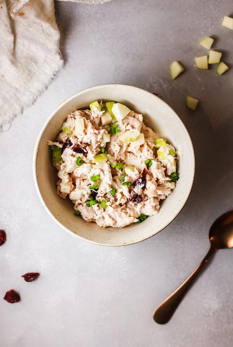 apple and cranberry chicken salad