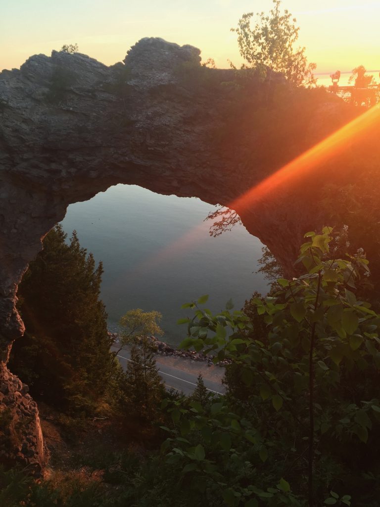 arch rock at sunrise