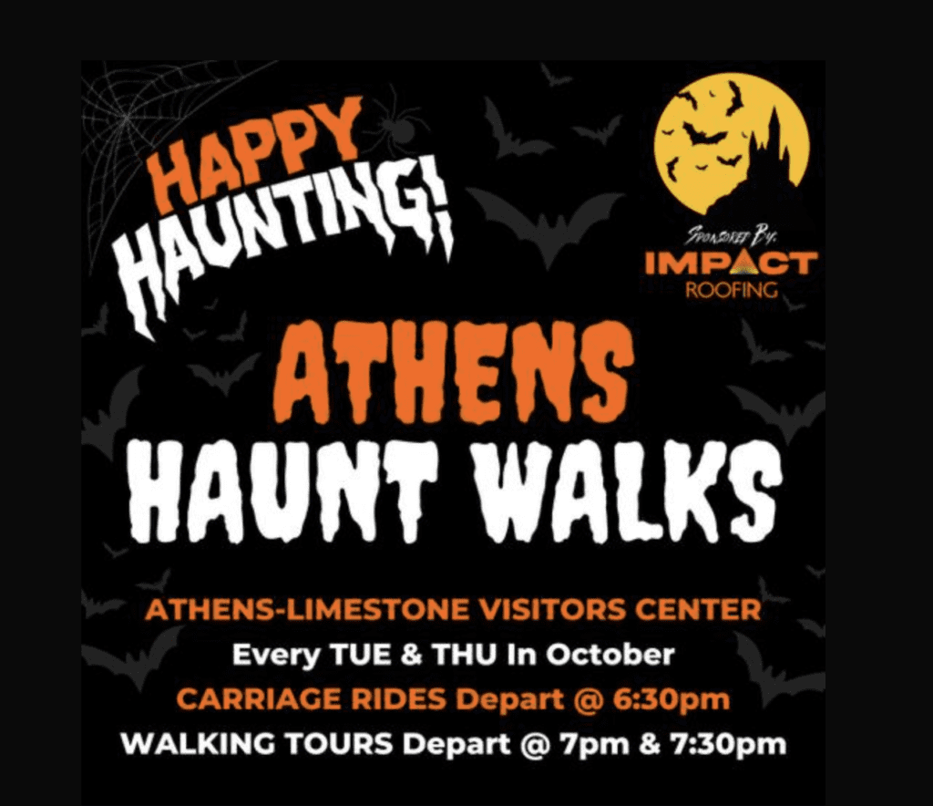 Athens Haunt Walks information.