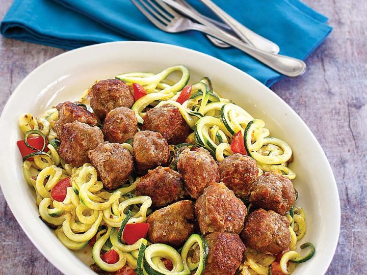 Baked Pesto Chicken Meatballs