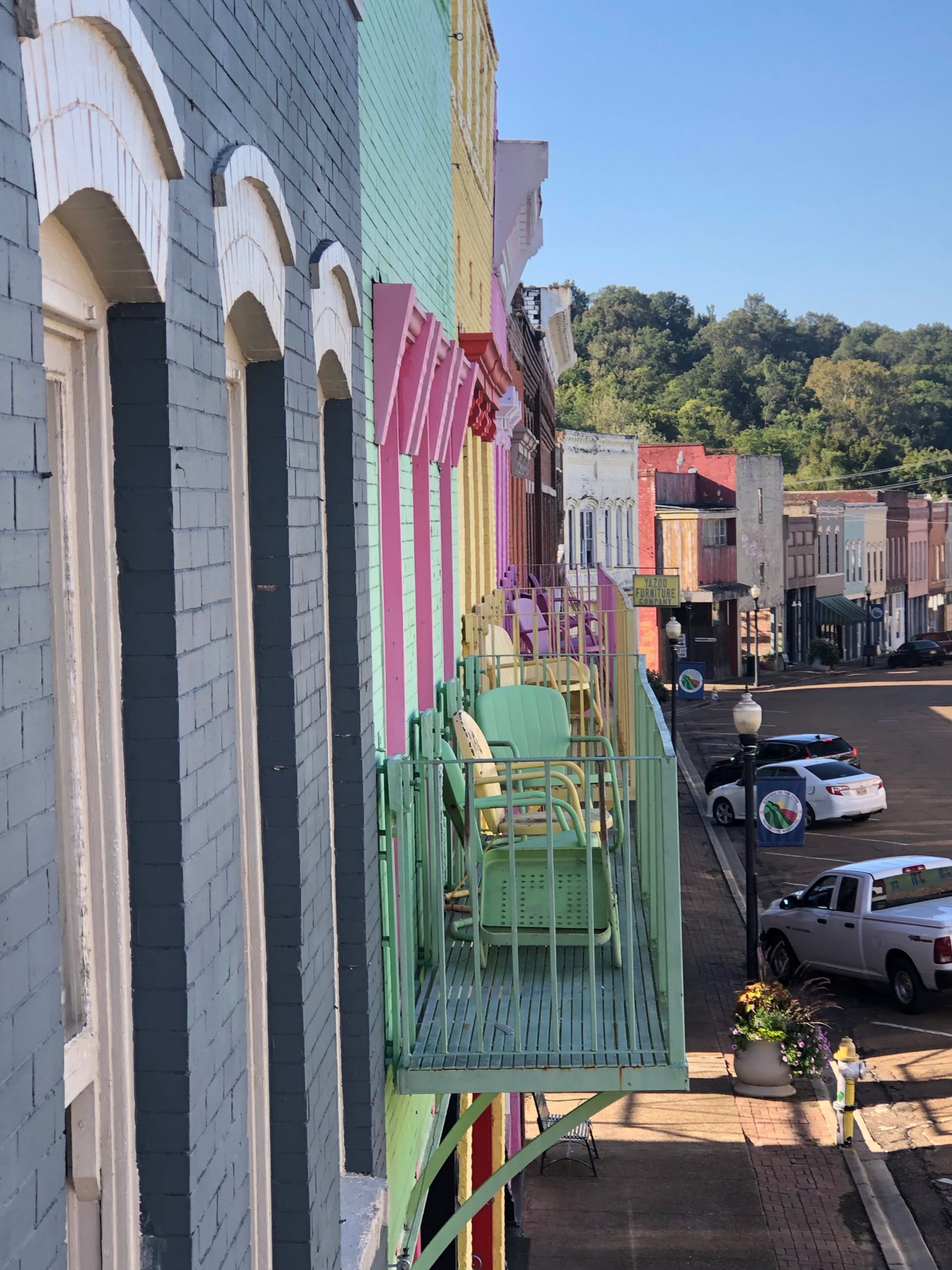 Balcony view from Main Street Hotel