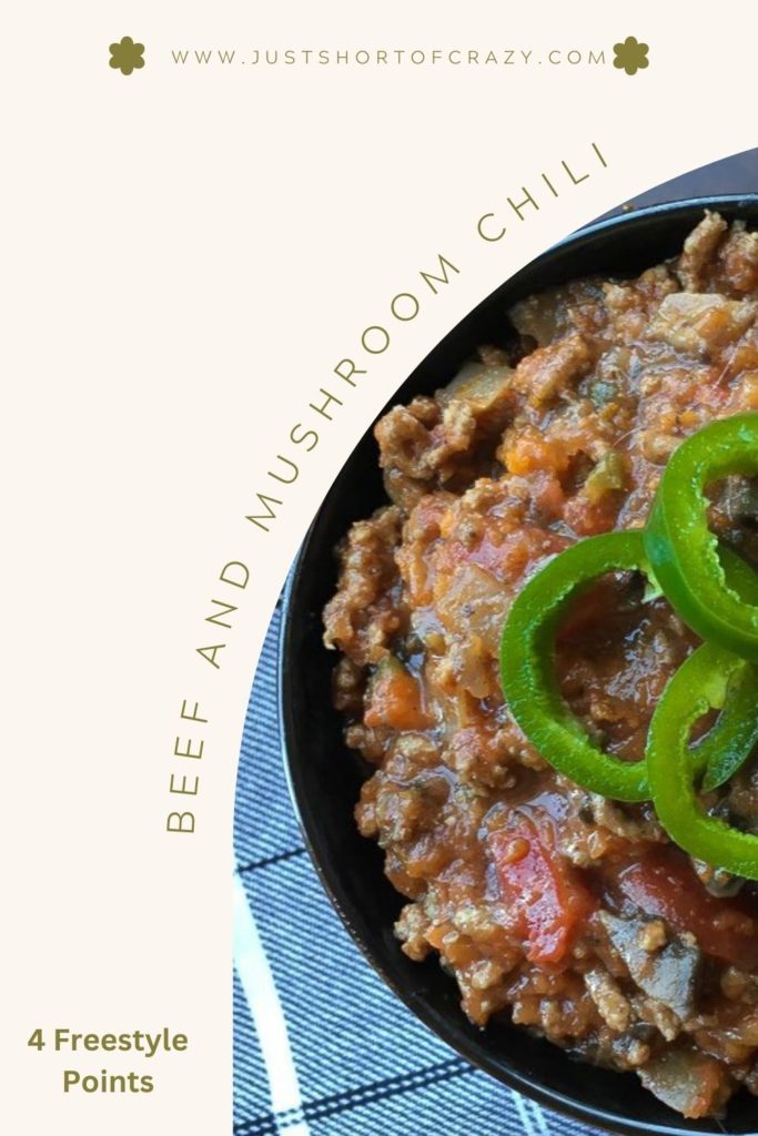 Beef and Mushroom Chili Recipe 4 Freestyle Points