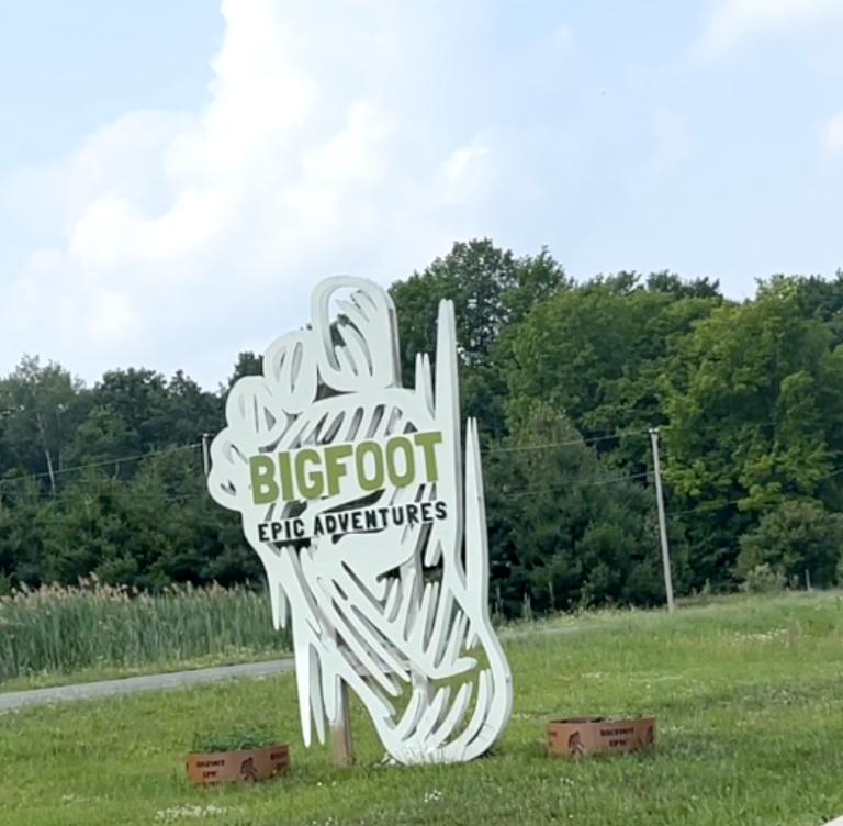 Bigfoot Epic Adventures Sign