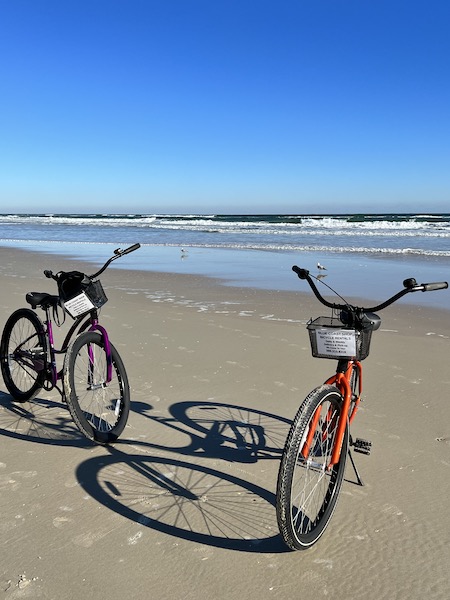 Bike along the beach