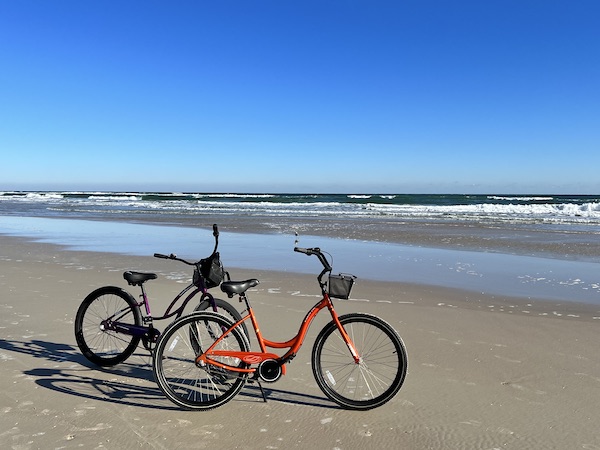 bikes on the beach