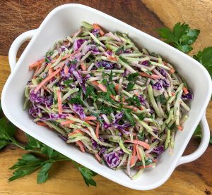 Super Easy Crisp & Crunchy Broccoli Slaw  Recipe