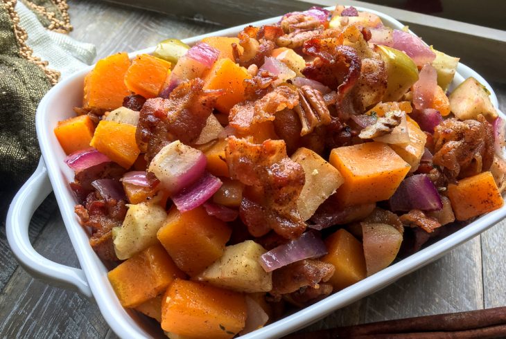 Photo of Apple Butternut Squash Casserole.