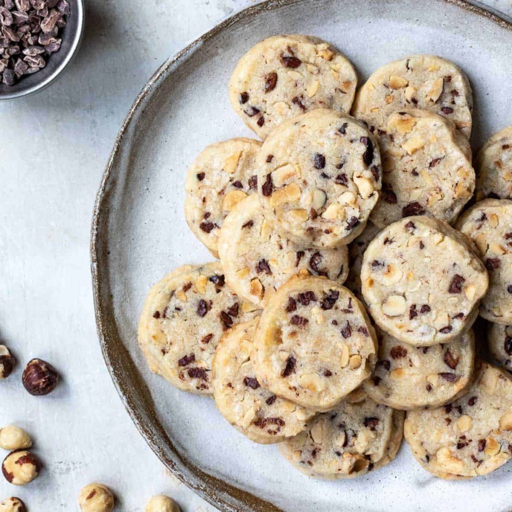 Cacao Nib Hazelnut Cookies.