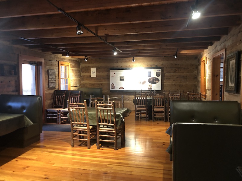 inside the Carmichael Inn Dining Room