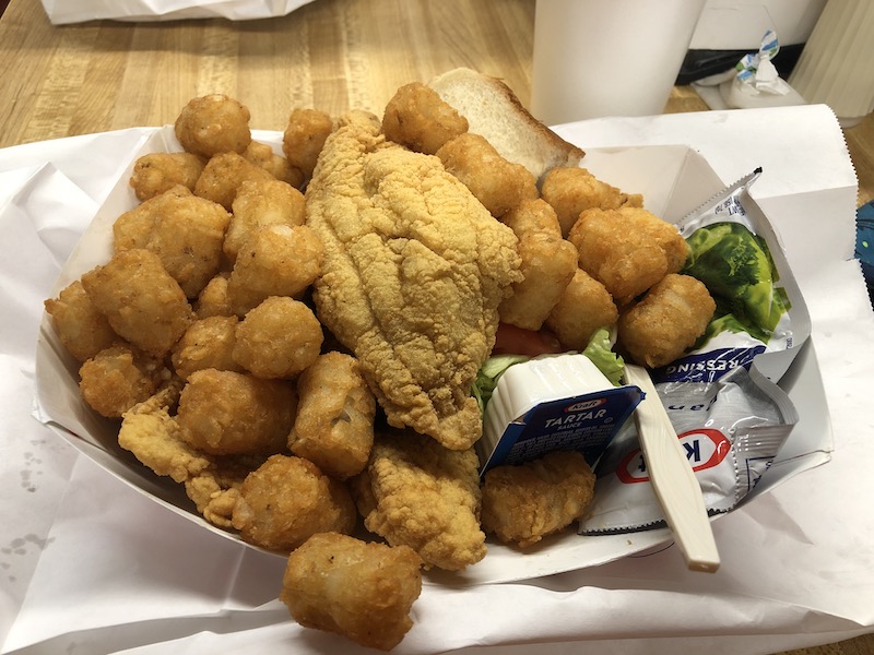 catfish basket at chucks