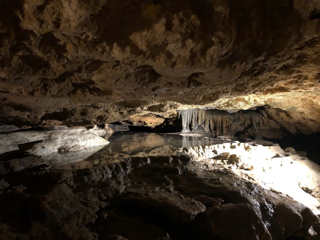 Photo of inside the cave.