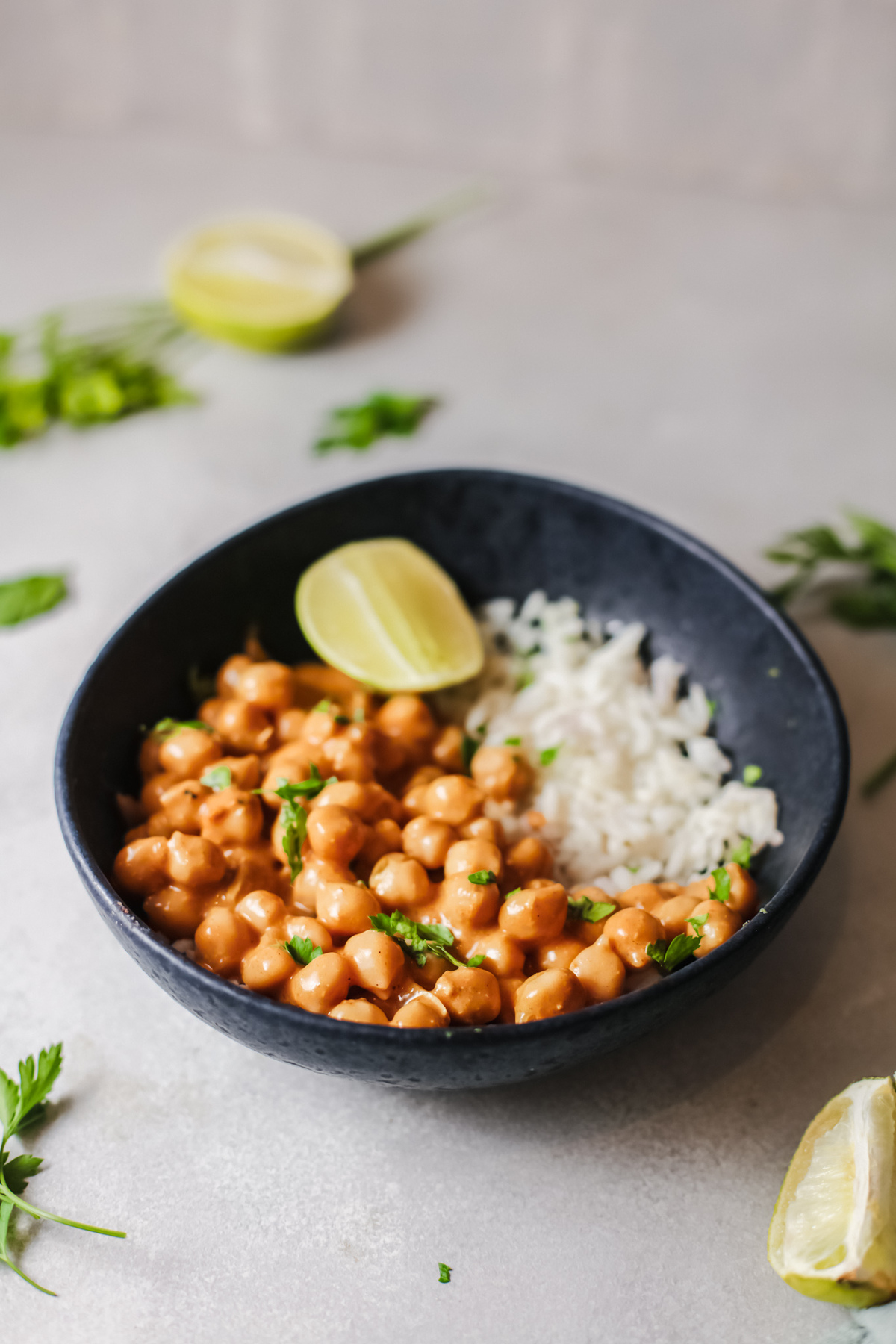 Delicious Indian Butter Chickpeas Recipe - Vegetarian - Just Short of Crazy