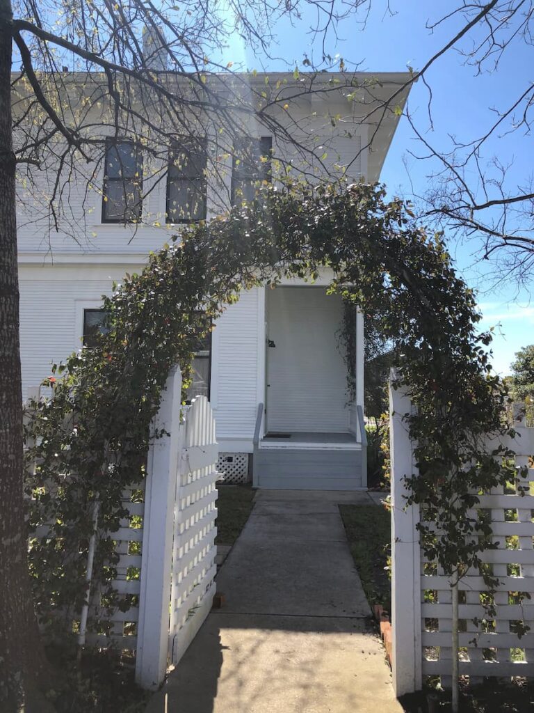 Back entrance to Chambers Museum.