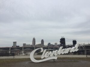 Cleveland Script Sign