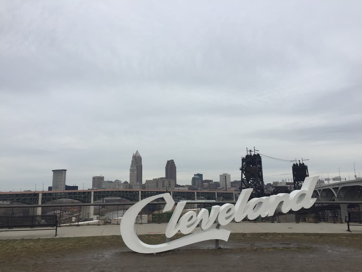 Cleveland Script Sign