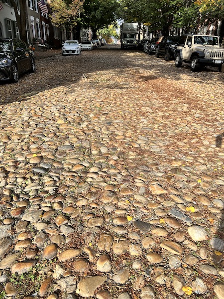 Cobblestone Street in Alexandria