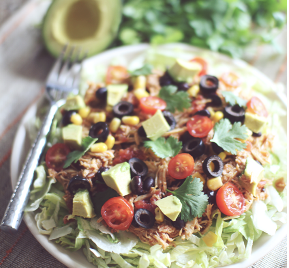 Crockpot Chicken Tacos. dashing dish