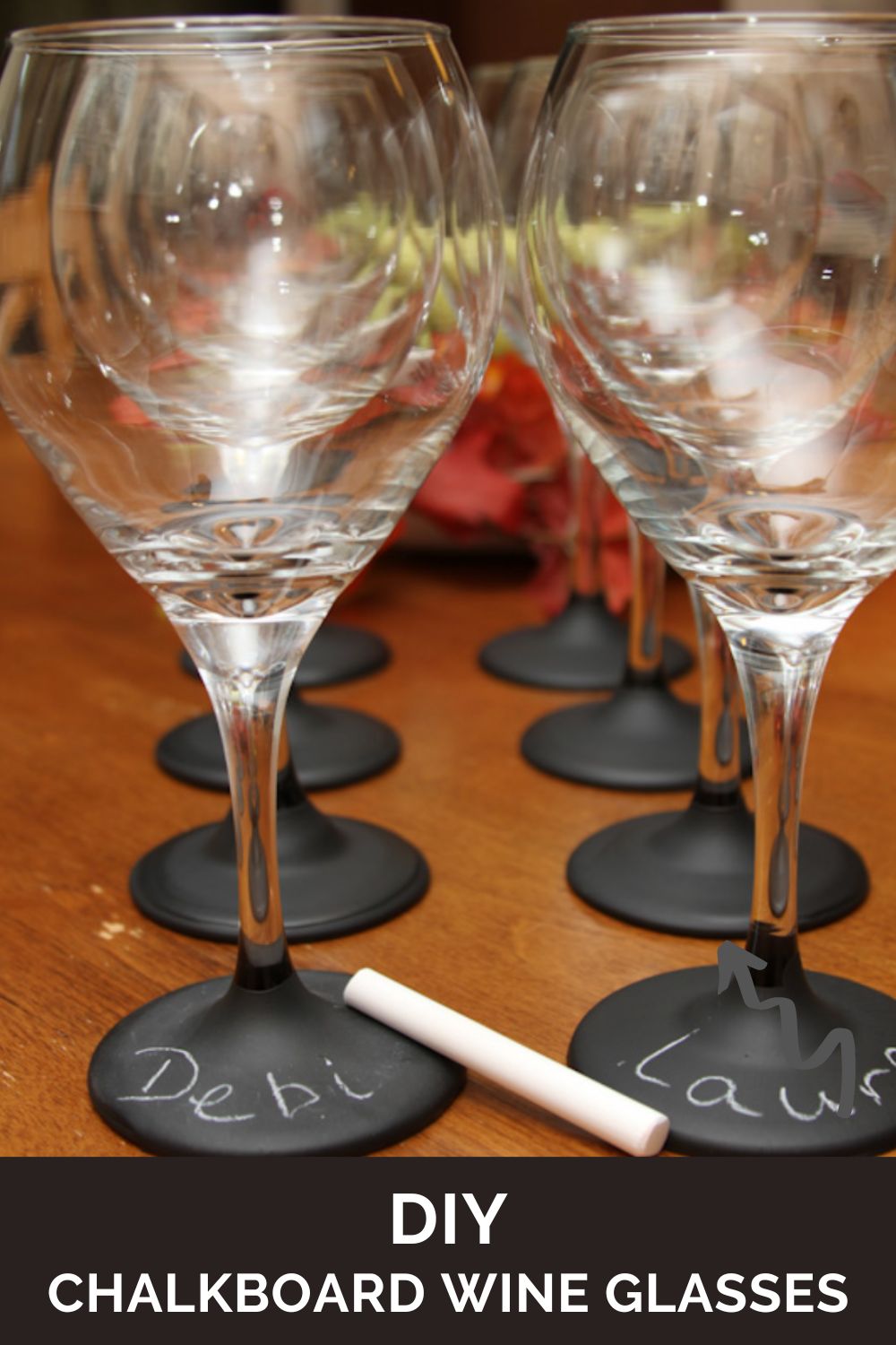 DIY CHALKBOARD WINE GLASSES PINTEREST PIN