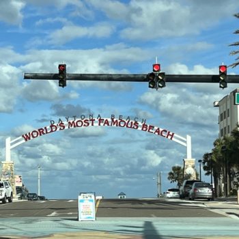 Worlds Most Famous Beach Street Arch Sign