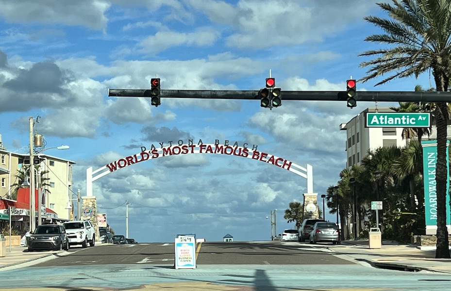 Worlds Most Famous Beach Street Arch Sign