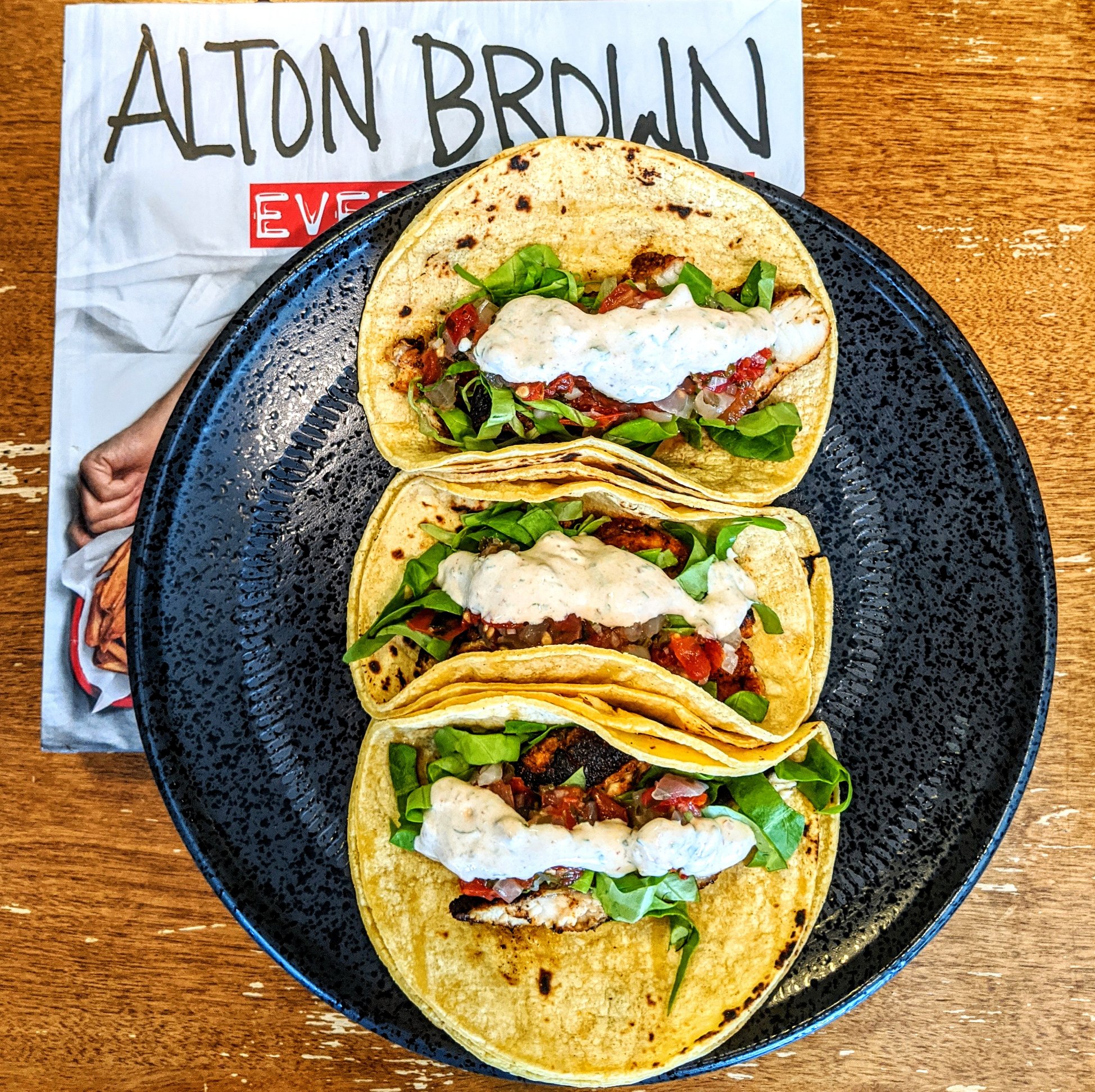 Alton Brown Blackened Fish Tacos