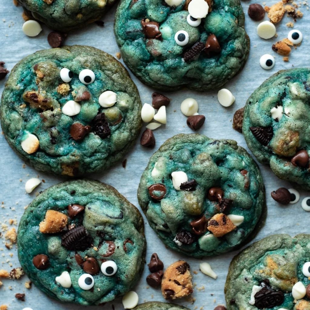 Easy Cookie Monster Cookies Recipe.