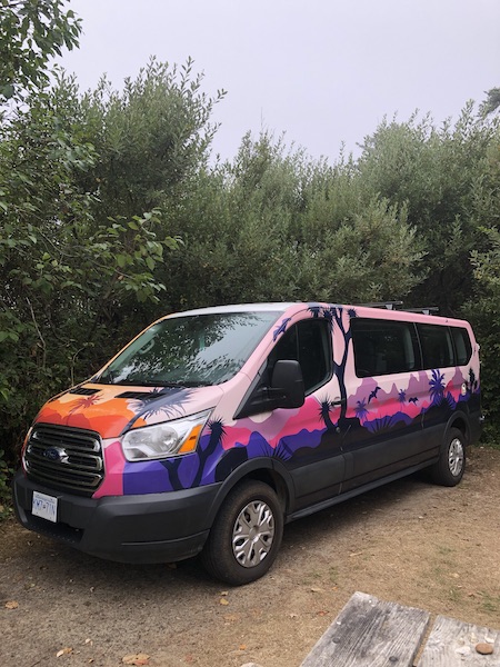 Escape Campervan at State Park campsite