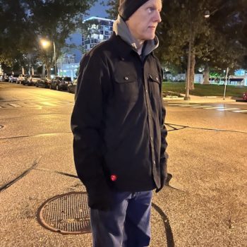 Alan wearing the fieldsheer heated gear men's fall jacket