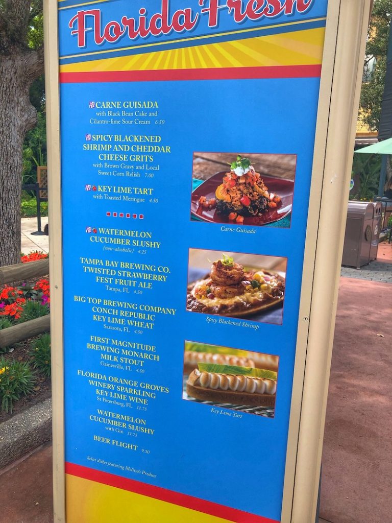 Florida Fresh Outdoor Kitchen Menu