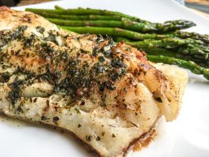 Easy Cod with Garlic-Herb Butter 