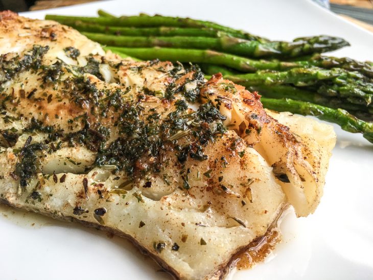 garlic herb butter cod