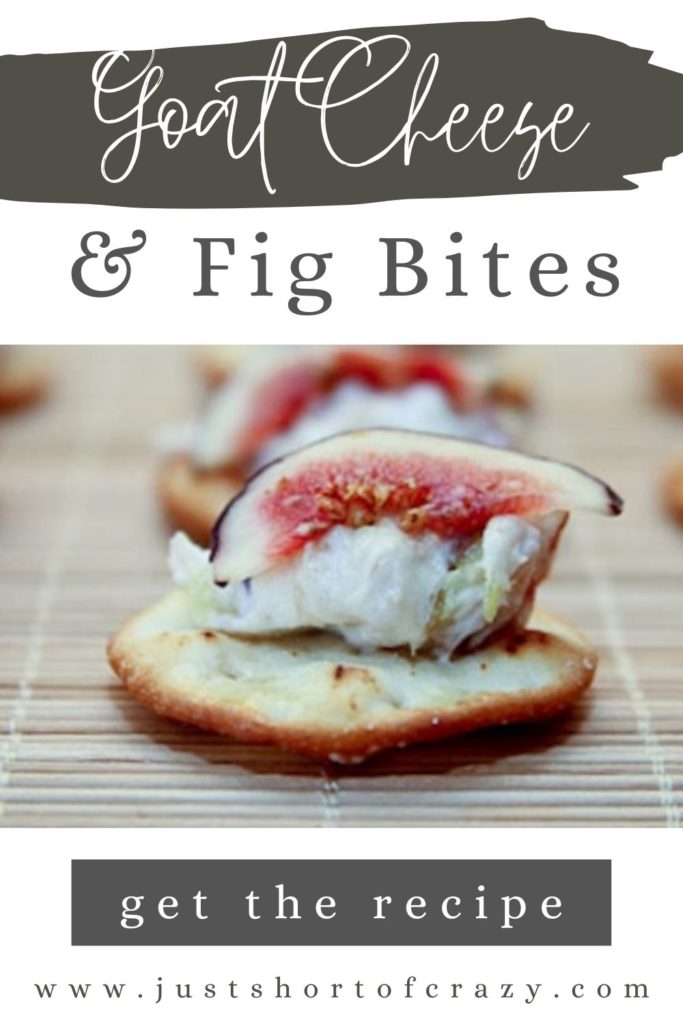 5 Ingredient Goat Cheese & Fig Bites Recipe Just Short of Crazy