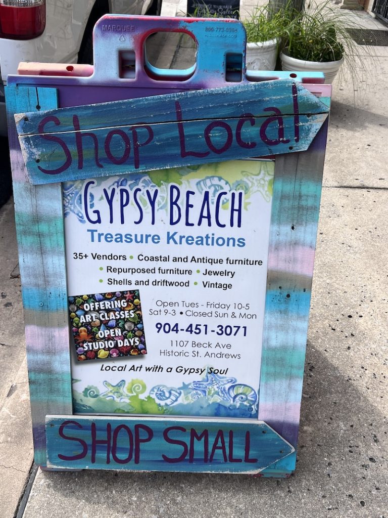 Gypsy Beach artisan store, st andrews fl.