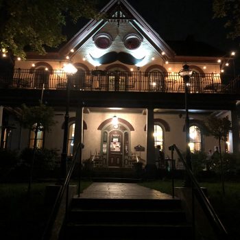 Harmony Inn at night