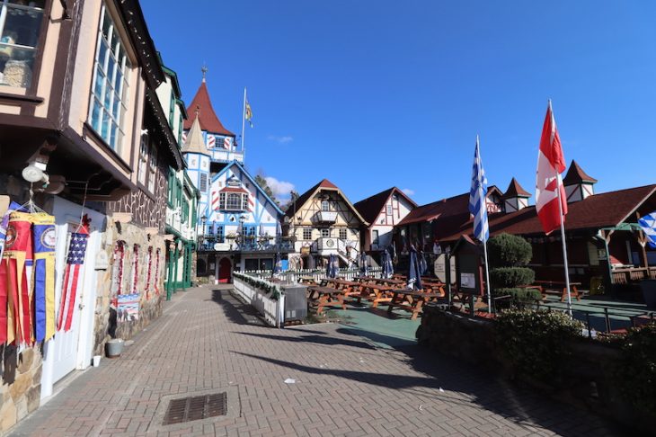 photo of a small german-esque town of Helen GA.